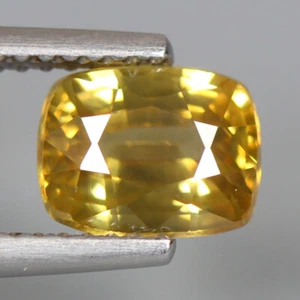 2.52_cts BREATHTAKING 100% NATURAL EARTH MINE CUSHION YELLOW ZIRCON_SRILANKA - Picture 1 of 1