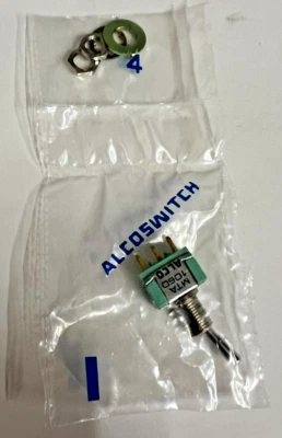 Interruptor de palanca Alcoswitch TE Connectivity MTA-106D Foto 1 de 3