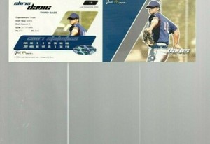 2008  JUST AUTOGRAPHS SILVER ED. CHRIS DAVIS #15 #11/25(NR. MINT/+ )