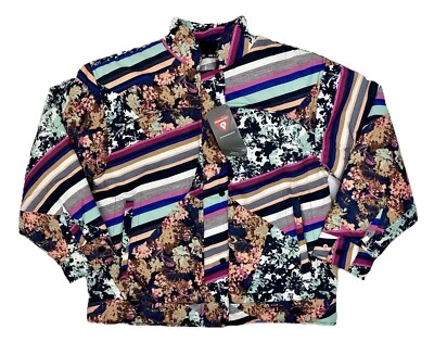 Free People FP Movement Multicolor Primaloft Bunny Slops Puffer Coat Wmn's SZ XL - Image 1 of 4