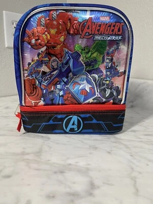 Bolsa de almuerzo aislada de doble compartimento Marvel Avengers Mech Strike  Foto 1 de 4
