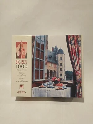 Big Ben Jigsaw Puzzle MB Hasbro 1000 Piece Chateau de la Verrerie France 2004 - Image 1 of 4