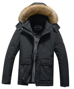 Women's Waterproof Ski Snow Jacket Winter Warm Hooded Snow Coat Medium Black - Picture 1 of 8