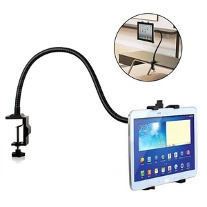 Clamp Mount Tablet Stand Table Holder 360 Degree Rotating Gooseneck Swivel - Afbeelding 1 van 8