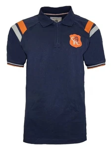 Chelsea FC Polo Shirt Mens MEDIUM Retro 1990s Official Football Top CHP7 - Picture 1 of 8