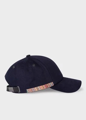 Paul Smith Men's Hat Cap Hat Baseball Golf TRIM Signature Stripe Navy PA-1339 - Image 1 of 4
