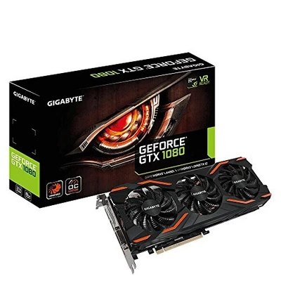 GIGABYTE GV-N1080WF3OC-8GD Gtx1080 8GB GRAPHICS CARD BLACK/ORANGE - Image 1 of 2