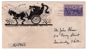 #835 States Ratify Constitution 1938 FDC - Thornton Shaw Hand-drawn - Picture 1 of 2