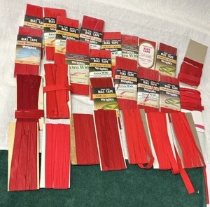 15 nastri bias rossi vintage mai aperti 11 parziali vari produttori larghi e medi - Foto 1 di 5