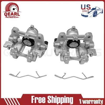 Pair Rear Side Brake Caliper w/Bracket for 2013-22 Ford Edge Escape Lincoln MKC — 第 1/4 张图片