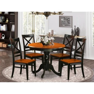 Dining  set  -  5  Pcs  with  4  Wood  Chairs - Image 1 of 4