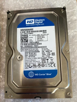 Western Digital WD2500AAKX 3.5" 250GB Hard Drive - WD2500AAKX-753CA1 - 0P5JDG - Image 1 of 4