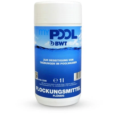 myPOOL Flockungsmittel 1,0 l für Pool Sandfilter Schwimmbad Flockmittel flüssig