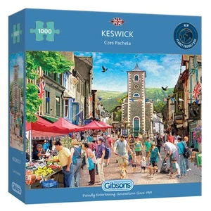 Gibsons Keswick 1000 Pezzi Puzzle Paesaggio Villaggio Inghilterra - Foto 1 di 1