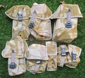 British Army Desert DPM Assault Vest MOLLE Pouches Cordura Nylon - Picture 1 of 25