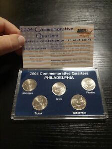 2004 Commemorative State Quarters Philadelphia Mint With Coa
