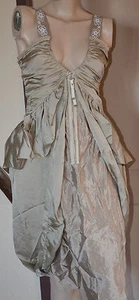 jolie robe longue à bretelles en soie HIGH USE taille 38 ** NEUVE ÉTIQUETTE ** - Picture 1 of 1