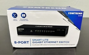 Comtrend GS-7408 8-Port Smart Lite Gigabit Ethernet Switch BRAND NEW! - Zdjęcie 1 z 4