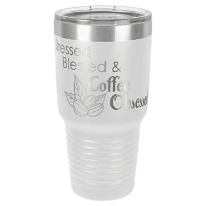 Stressed Blessed & Coffee Obsessed 30 oz. Vaso Polar Camel  - Imagen 1 de 15