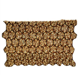 Crocheted Afghan Lap Throw Blanket Hand Made Retro Fall Autumn Colors 87"x 65" - Picture 1 of 8