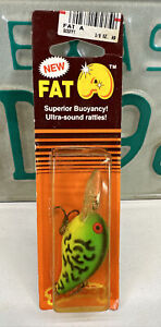Vintage Bomber Fat A 5F Model 3/8 oz Green Yellow Black Bomber Card **NEW**