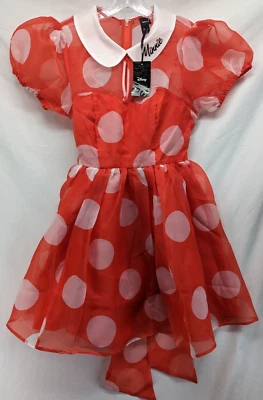 Vestido Forrado Marca Disney Minnie Mouse Talla Grande Nuevo Con Etiquetas Foto 1 de 4