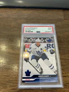 2023 Upper Deck David Kampf Deluxe 100/250 # 630 PSA 9 Mint Maple Leafs - Picture 1 of 2