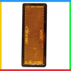 10 Stück bernsteinfarbene orangefarbene selbstklebende Reflektoren IP67 für Anhä - Bild 1 von 9