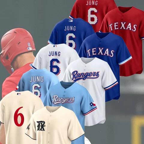 SALE OFF 30% - Josh Jung Texas Rangers #6 Name & Number AOP Shirt Gift For Fans Cover