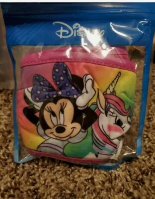 Disney Minnie and Unicorn  Child Cloth Face Mask Reusable 3pk Lot - Image 1 of 3