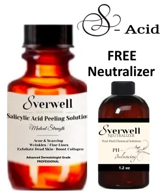 10-40% Salicylic Acid Peel & Neutralizer kit, Acne, Scars, Blemished, Sun Damage - Image 1 of 2
