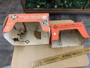 2 Allis Chalmers Toy Tractor (BOXES ONLY) 1/16 G And D 15 Tricycle No Tractors - Picture 1 of 10