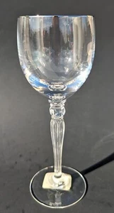 Waterford Crystal Wine Glass "Carleton Platinum"  -- 7 5/8" -- Excellent w/ Tag - Picture 1 of 4