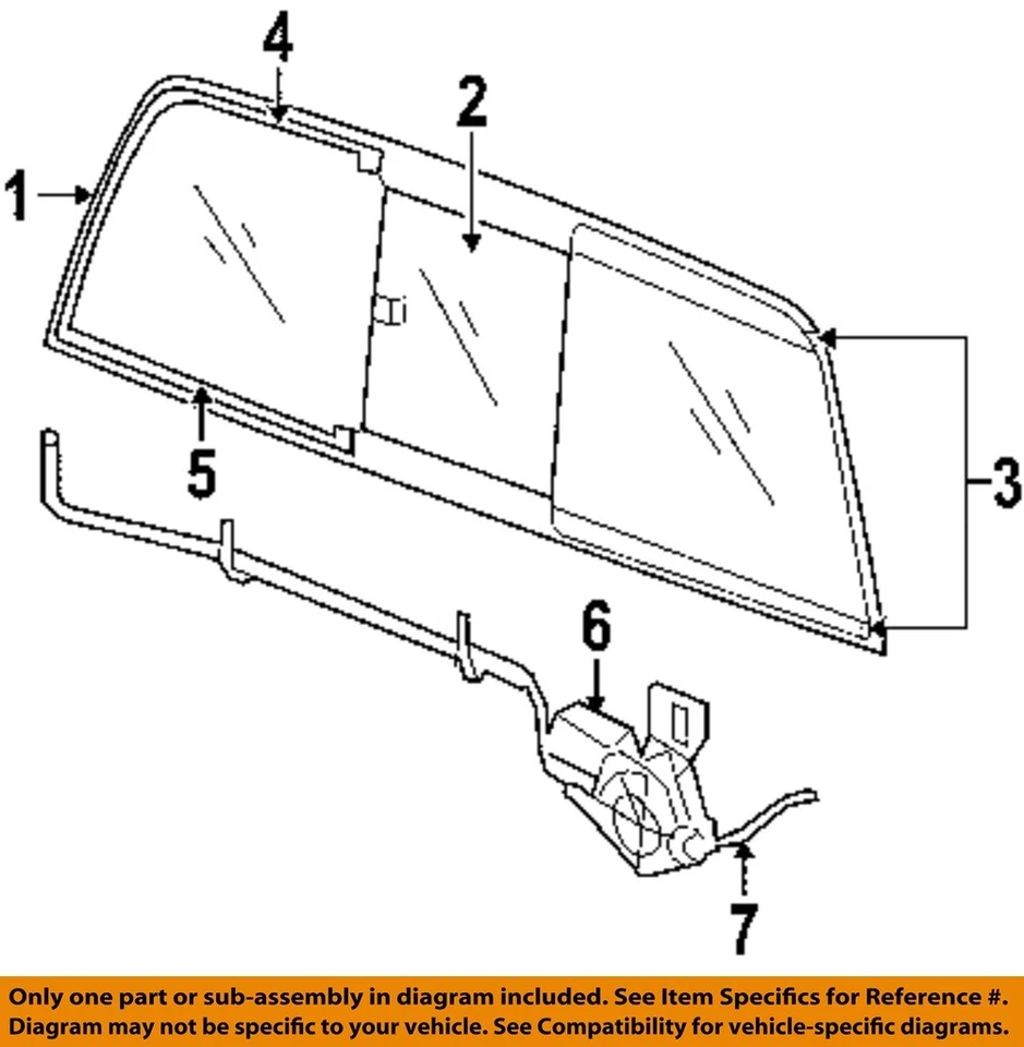 Dodge CHRYSLER OEM 06-08 Ram 1500 Rear Window Glass-Motor 5179975AA — 第 1/1 张图片