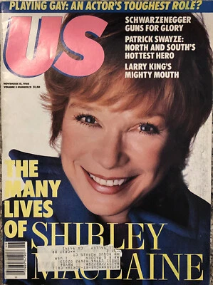 US Weekly Magazine November 18 1985 Shirley Maclaine Patrick Swayze Larry King - Image 1 of 4