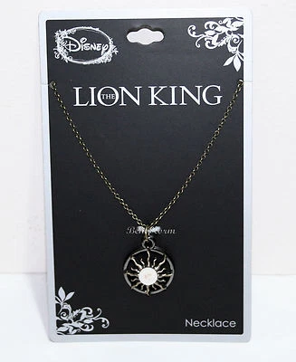 NUEVO Collar Disney El Rey León Hakuna Matata COLGANTE SOL Tono Dorado Pulido Foto 1 de 3