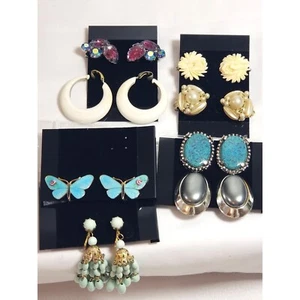 Lote Pendientes Clip y Tornillo Marca Whiting & Davis, LM Segal, Hong Kong 8 Pr - Imagen 1 de 17
