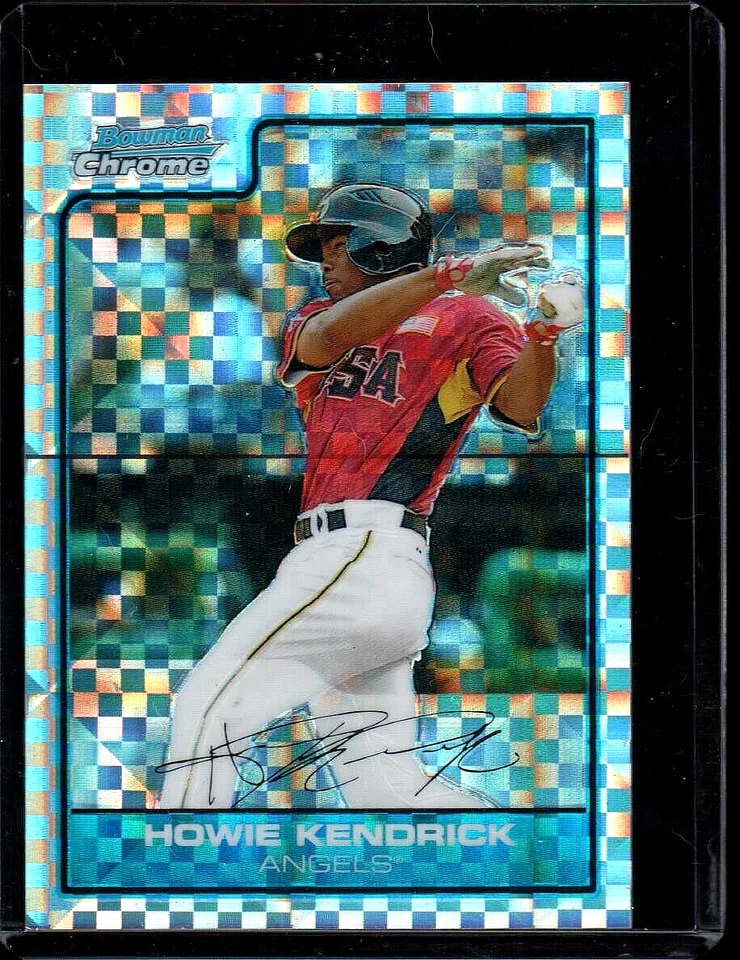 Howie Kendrick 2006 Bowman Chrome Draft Futures Game FG-31 X-Fractor /299 Mint+ - Image 1 of 2