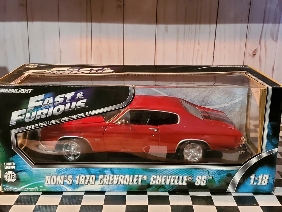 Greenlight Fast And Furious Dom's 1970 Chevy Chevelle SS 1:18 Diecast Movie Car - Image 1 of 4