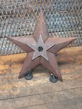 Vintage Large 16" Cast Iron Architectural Star / Building Star Wall Stabilizer