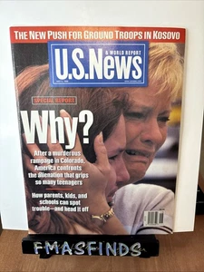 X8 1999 COLUMBINE HIGH SCHOOL WHY ? May 3 US News & World Report Magazine No Lab - Imagen 1 de 1