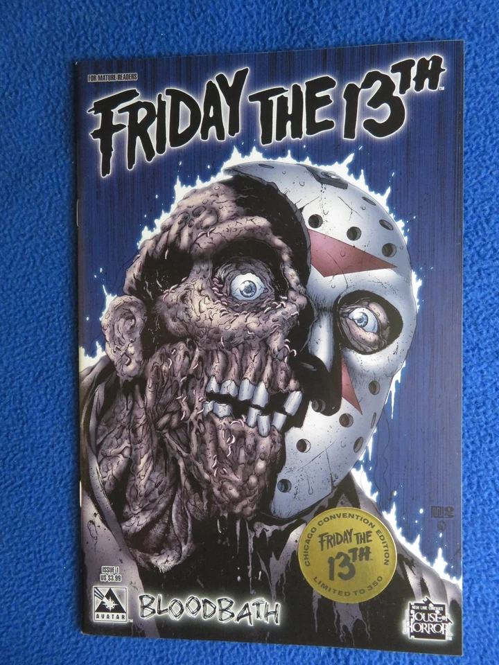 FRIDAY THE 13TH BLOODBATH #1 CHICAGO CONVENTION EDITION LTD TO 350 AVATAR 2005