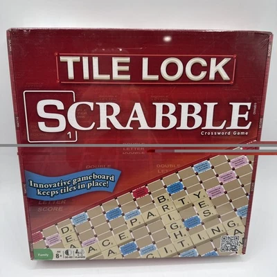 Scrabble Tile Lock El Clásico Crucigrama Juego Hasbro - Totalmente Nuevo Foto 1 de 4