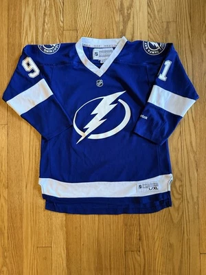 Steven Stamkos #91 Tampa Bay Lightning Reebok NHL Hockey Jersey (Youth L/XL) - Image 1 of 4