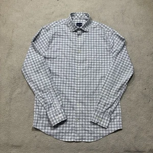 Johnnie-O Shirt Mens Small Performance Button-Up Checkered Nylon Blend Collared - Picture 1 of 13