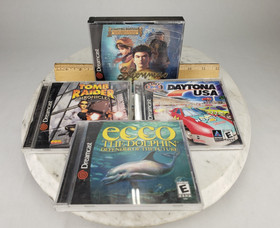 Sega Dreamcast Game Lot - Ecco the Dolphin Daytona USA Tomb Raider Shenmue