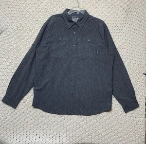 Merrell Outdoor Opti-Wick UPF20+ Shirt XL Gray Nylon Blend Button Up Long Sleeve - Picture 1 of 12