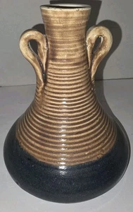 Signed Carole Standridge Studio Pottery Vase, Two-Tone Glaze - Picture 1 of 8