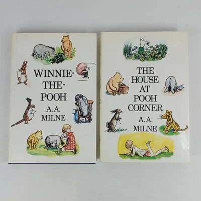 AA Milne Winnie The Pooh & House at Pooh Corner 1989 Hardcover Books EH Shepard - image 1 of 4