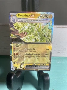 Holo Pokémon Tyranitar ex 066/197 Sv03: Obsidian Flames - Imagen 1 de 8